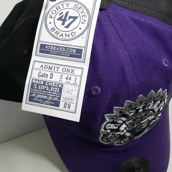 2015 NBA Toronto Raptors Hat Retro Purple Sparkle Women Adjustable Rare NWT - Picture 2 of 6